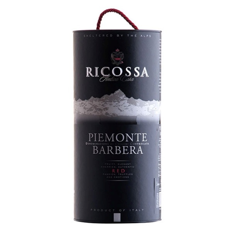 Rượu vang bịch Ý Ricossa Piemonte Barbera DOC