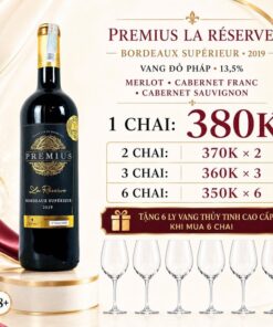 Rượu Vang Pháp Premius La Réserve Bordeaux Supérieur 2020