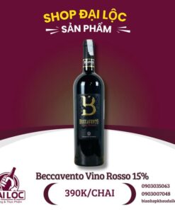 Beccavento vino rosso 15%