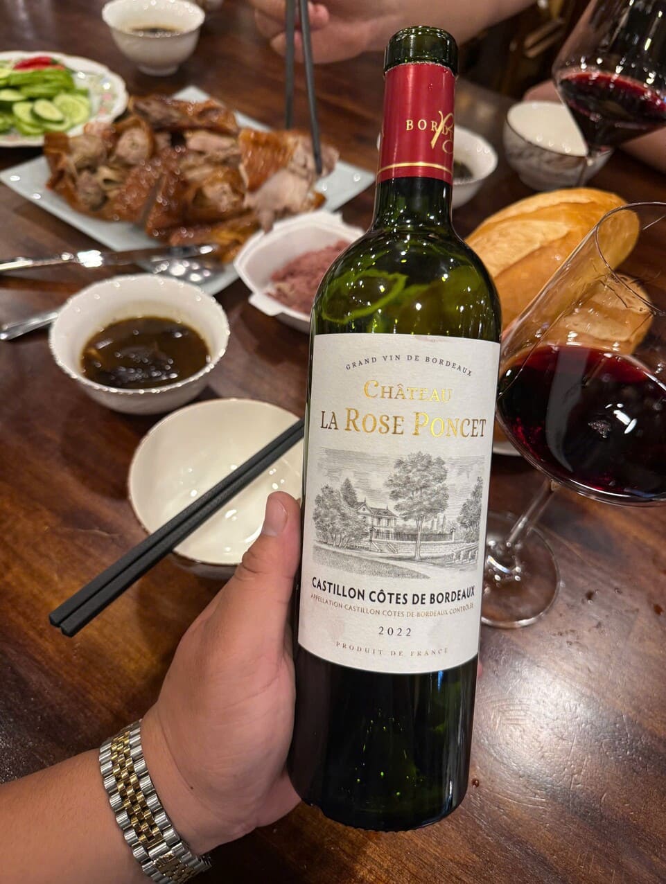 RƯỢU VANG PHÁP CHÂTEAU LA ROSE PONCET 2022 15% BORDEAUX Château La Rose Poncet 2022 1