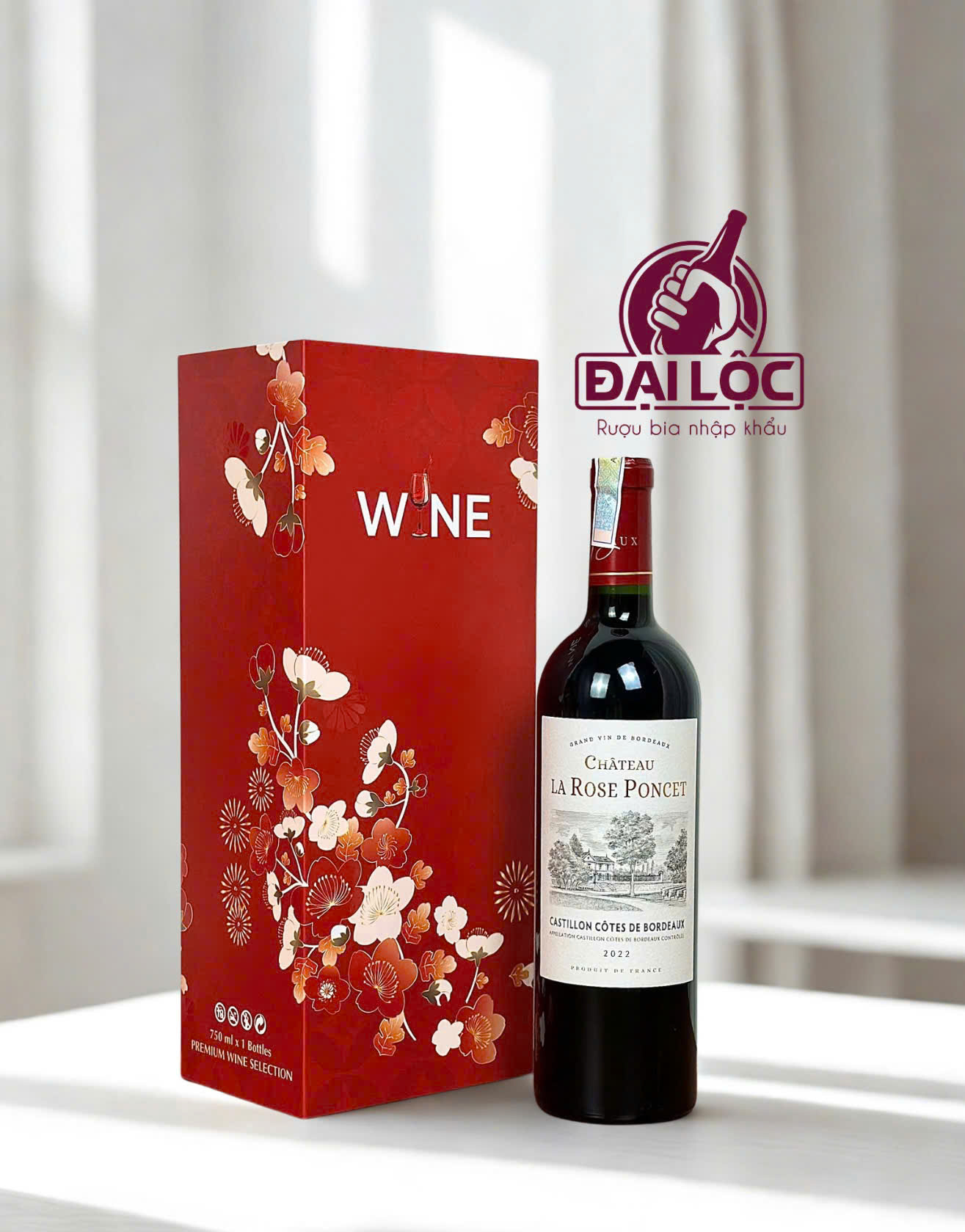 RƯỢU VANG PHÁP CHÂTEAU LA ROSE PONCET 2022 15% BORDEAUX
