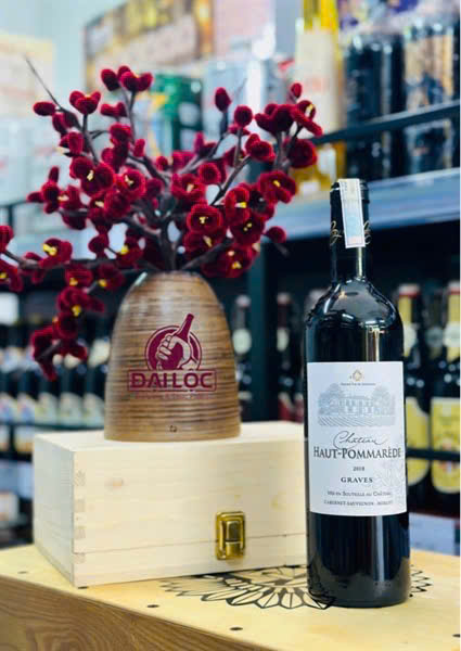 VANG ĐỎ CHÂTEAU HAUT-POMMARÈDE GRAVES 2018 13,5% TINH HOA TỪ ĐẤT SỎI Château Haut-Pommarède Graves