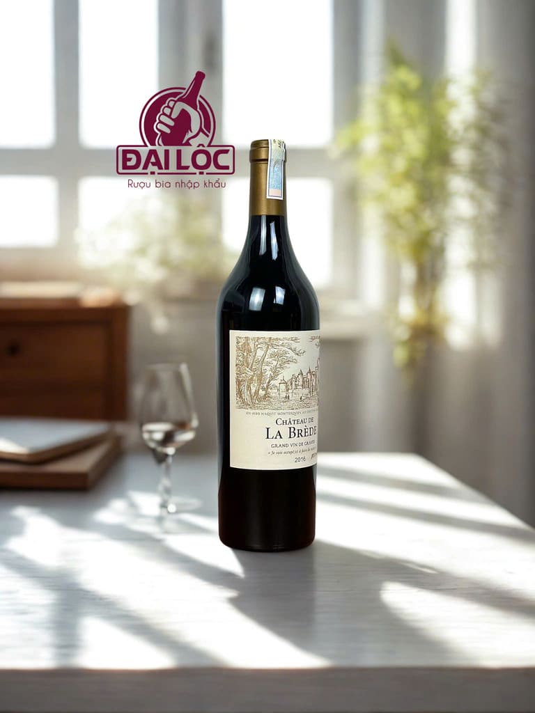 Château De La Brède Graves 13% chụp nghiêng