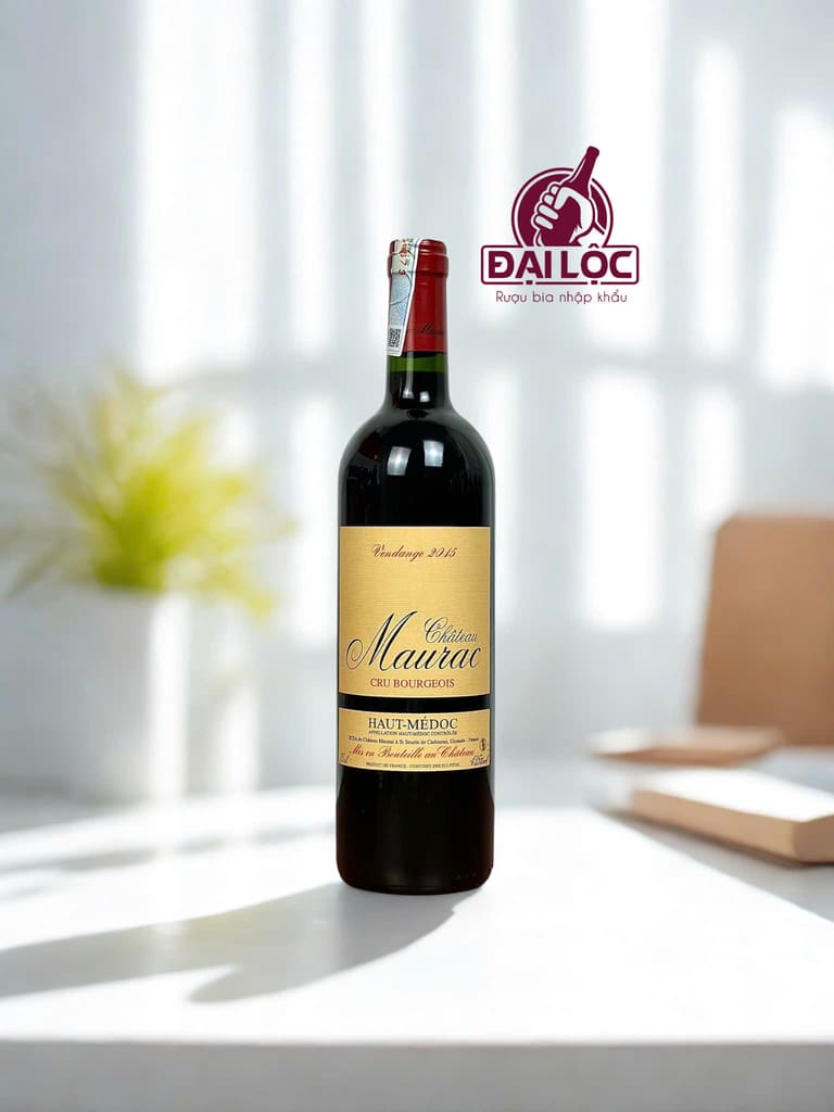 Château Maurac Cru Bourgeois 2015 – Đẳng Cấp Nổi Bật Từ Haut-Médoc Château Maurac Cru Bourgeois 2015 chụp thẳng