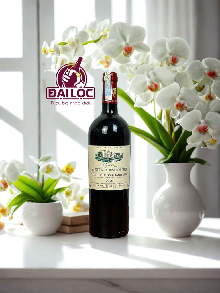 Rượu Vang Pháp Château Vieux Lescours 14% Saint-Émilion Gran Cru 2016 Château Vieux Lescours 14% 2016 chụp thăng