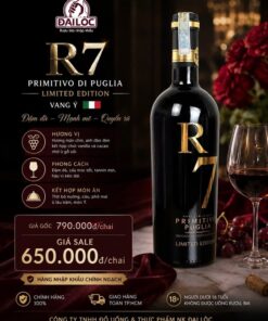Vang Ý R7 Primitivo Puglia 15%