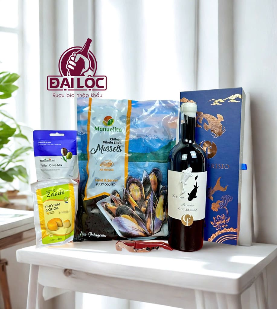 Rượu Vang Trắng Collefrisio Pècorino – Mua 1 Tặng 4 Vang Trắng Collefrisio Pècorino