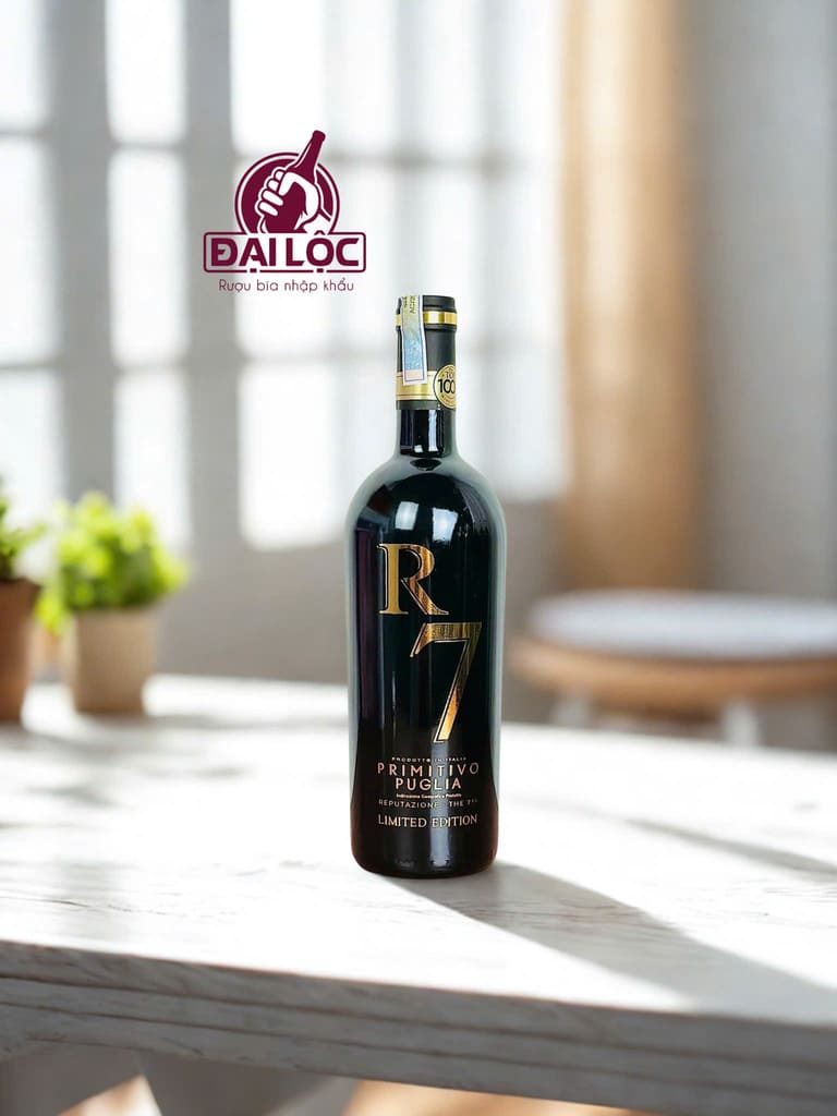 Vang ý R7 Primitivo Puglia 2023