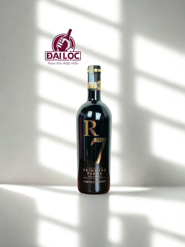 Vang ý R7 Primitivo Puglia 2023 cao cấp