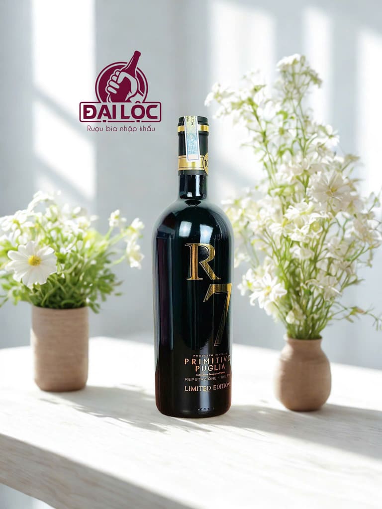 Vang đỏ ý R7 Primitivo Puglia 2023