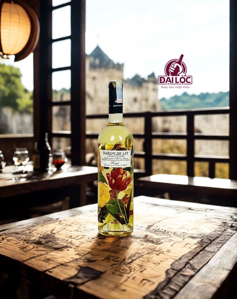Rượu Vang Trắng Tây Ban Nha Baron de Ley Semi Dulce DOCa Rioja 11,5% niên vụ 2023 Rượu Vang Trắng DOCa Rioja Baron de Ley Semi Dulce 2023