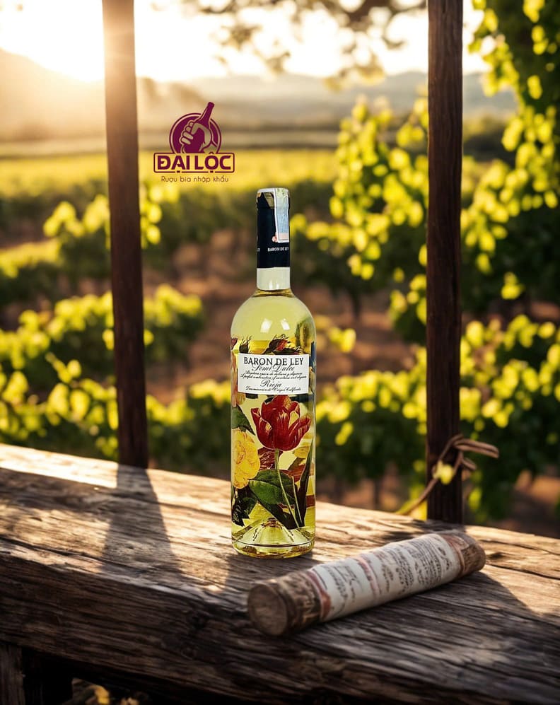Rượu Vang Trắng Tây Ban Nha Baron de Ley Semi Dulce DOCa Rioja 11,5% niên vụ 2023 Rượu Vang Trắng DOCa Rioja Baron de Ley Semi Dulce 2023