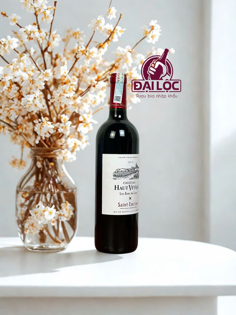 🇫🇷Vang Pháp Château Haut Veyrac 2019 14.5% Saint Emillion Château Haut Veyrac Saint-Émilion 2019 (14.5%) tại Đại Lộc