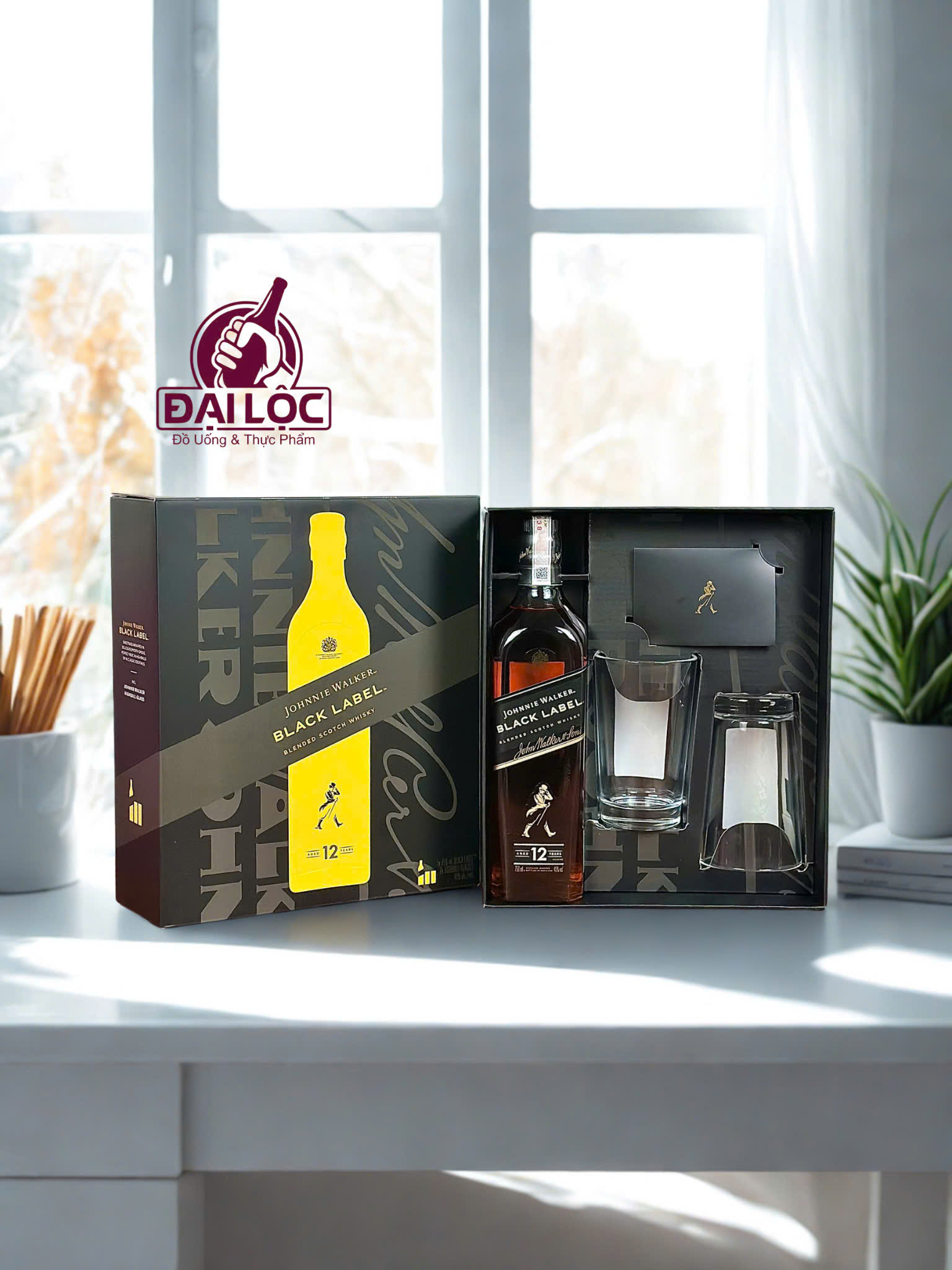 Hộp Quà Black Label 2026 Kèm 2 Ly Chính Hãng