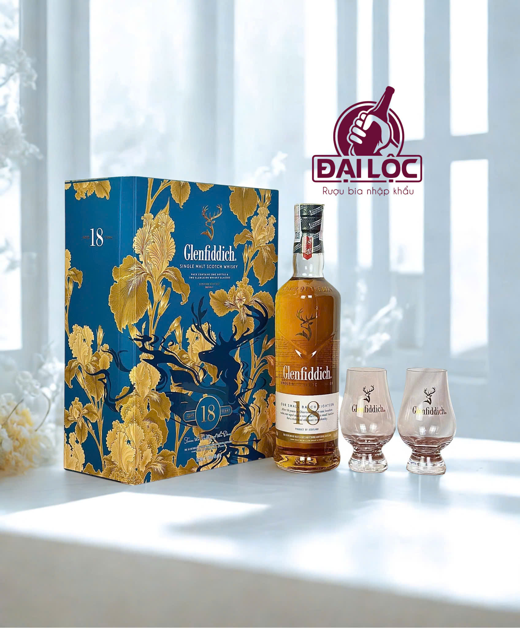 Hộp Quà Glenfiddich 18 2026 – Đẳng Cấp Thượng Lưu Quà tặng Bính Ngọ Hộp Quà Rượu Glenfiddich 18 Năm 2026