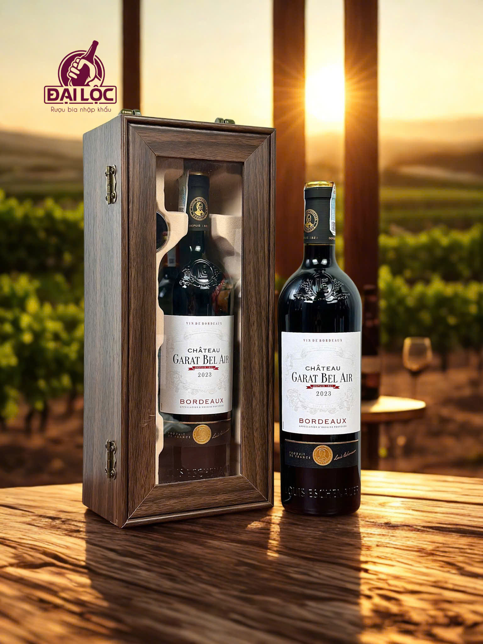 Vang Pháp Chateau Garat Bel Air 2023 (13,5%) chính hãng tại Shop Đại Lộc (39 Hoa Cúc, TPHCM)