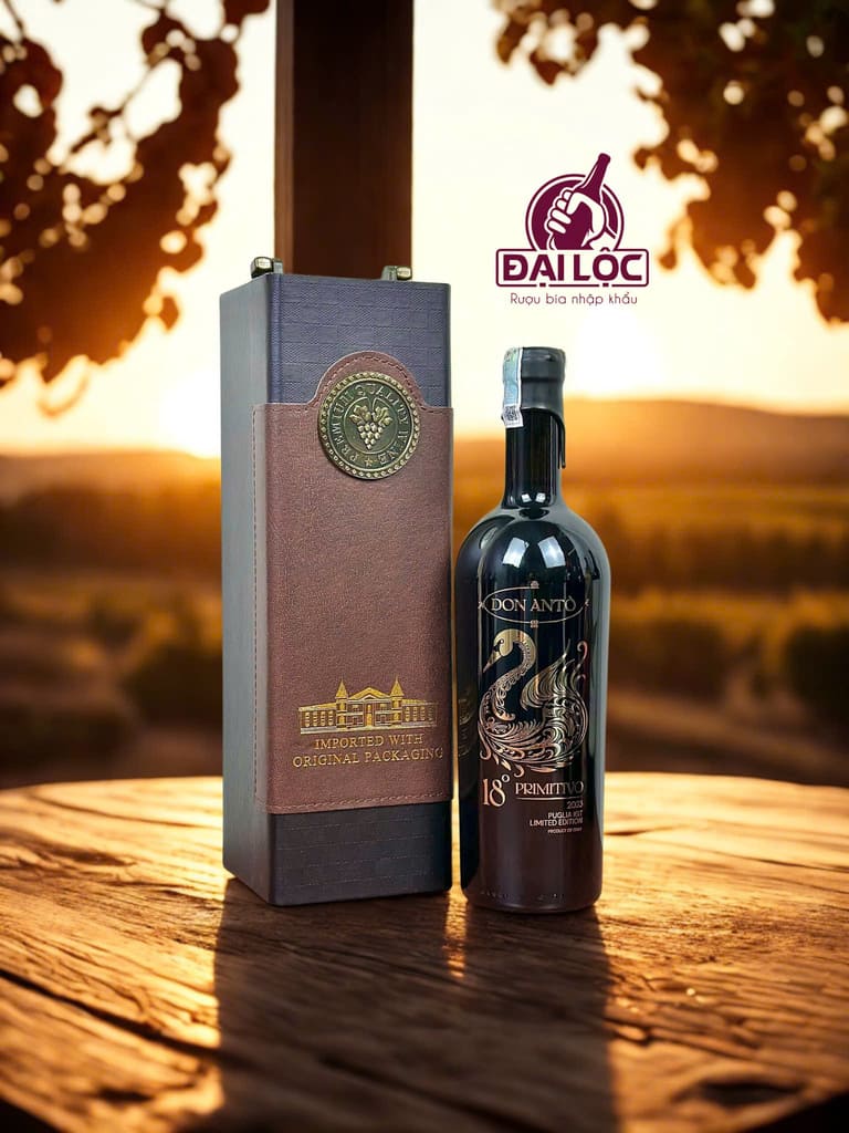 rượu vang Ý Don Anto 18% Primitivo Limited Edition chính hãng tại Shop Đại Lộc (39 Hoa Cúc, TPHCM)