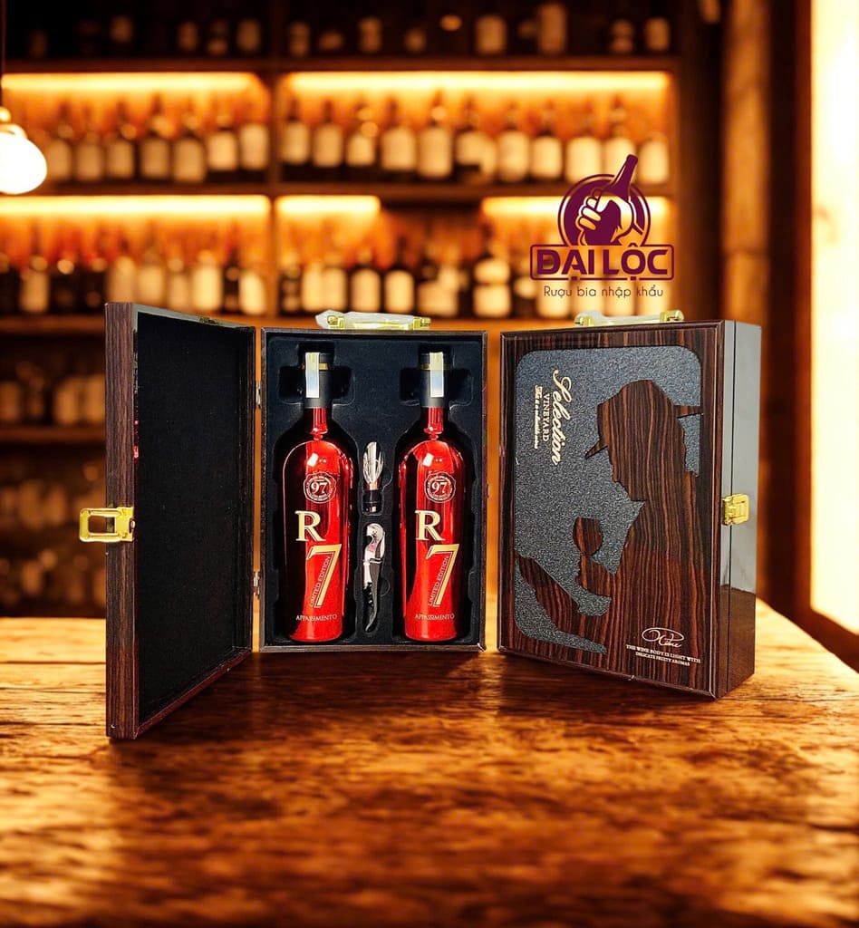 Rượu Vang R7 Appassimento Puglia Limited 15% Rượu Vang Ý R7 Appassimento Puglia Limited Edition 15%