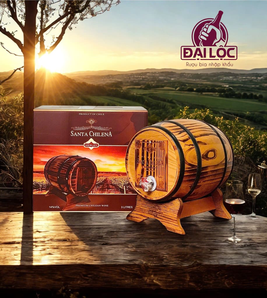 Vang trống Santa Chilena 13%