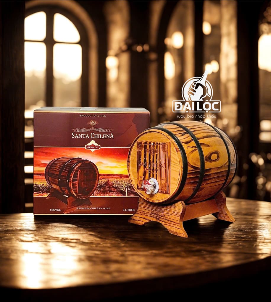 Vang bịch Santa Chilena 3 Lít