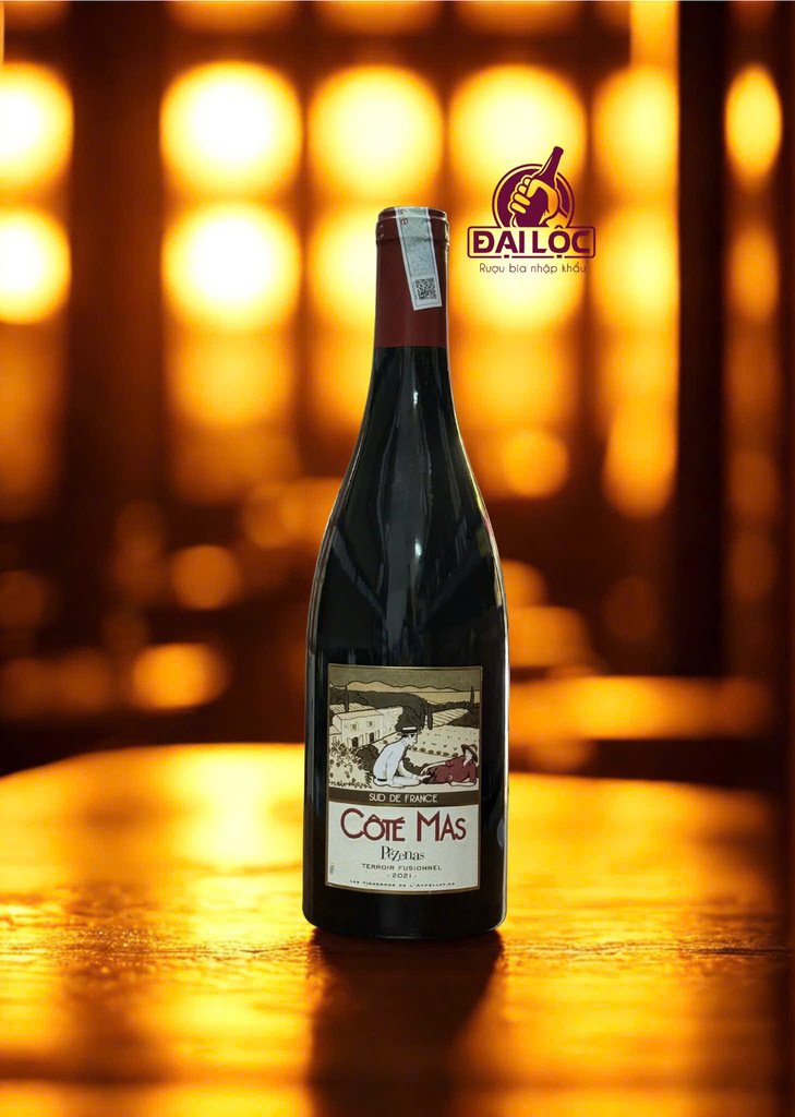 Rượu vang Pháp Côté Mas Pézenas 2021 14,5% - Chai 750ml