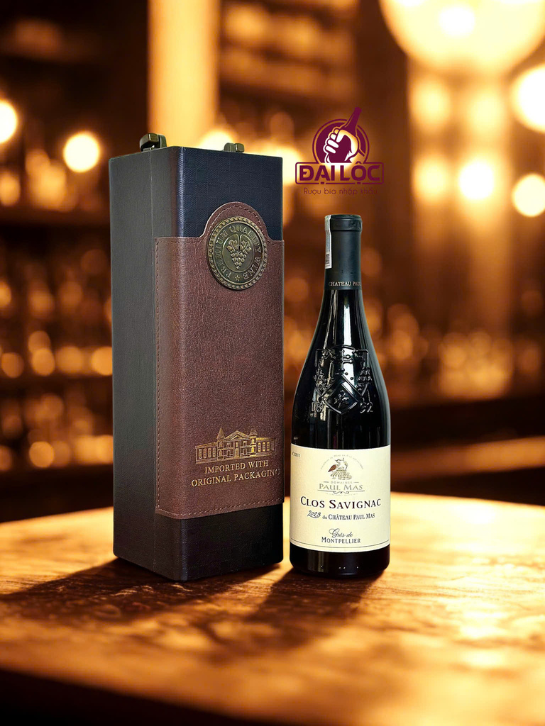 Hộp quà vang Pháp Château Paul Mas Clos Sauvignac 2023 14,5% - Chai 750ml