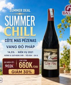 Rượu vang Pháp Côté Mas Pézenas 2021 14,5%