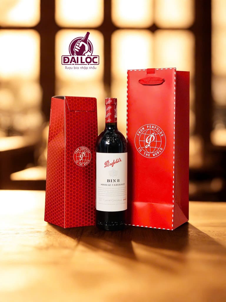 Rượu vang Penfolds Bin 8 14.5% tại Shop Đại Lộc.