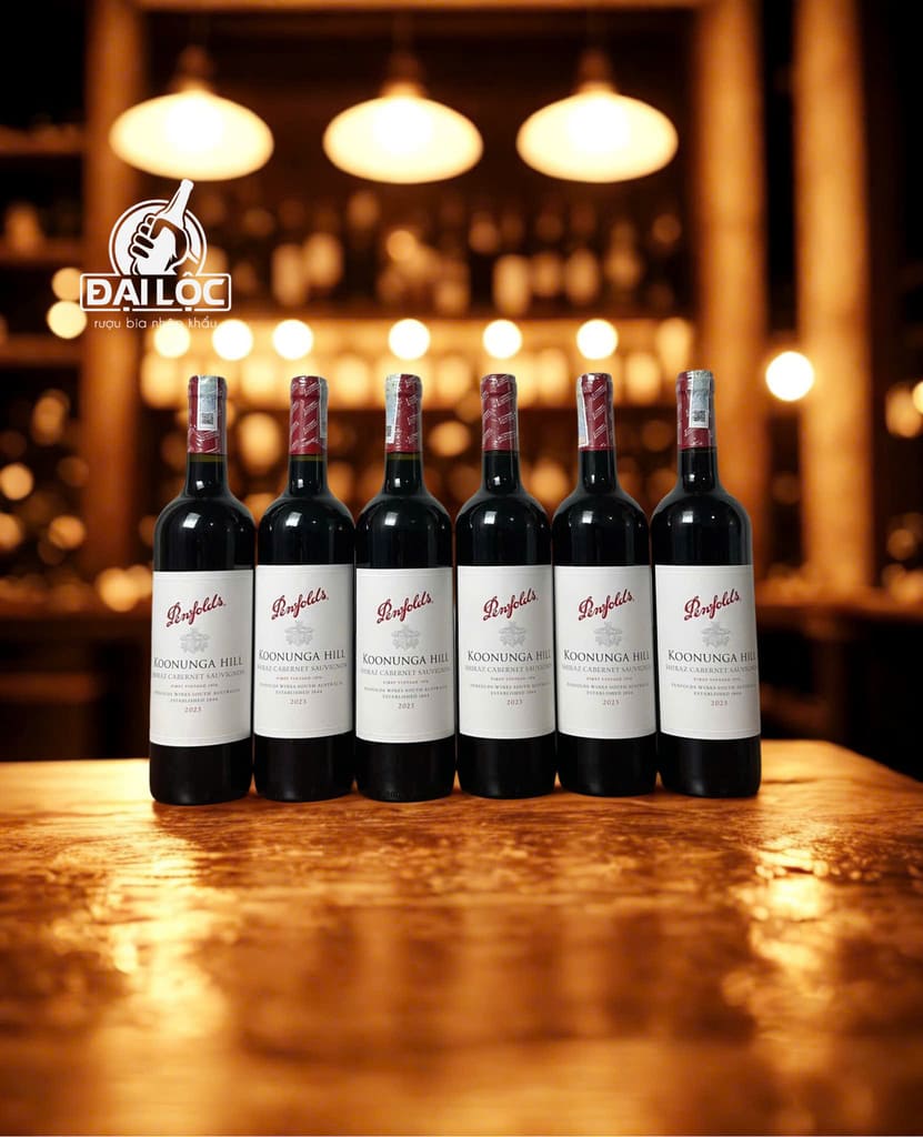 Rượu vang đỏ Úc Penfolds Koonunga Hill Shiraz Cabernet Sauvignon 2023 6 chai