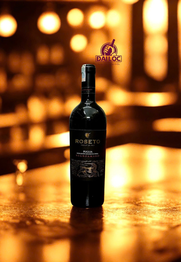 Rượu Vang Roseto Negroamaro Puglia 2021 15% Ý - Chai 750ml