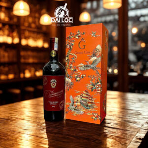 Hộp quà Rượu Vang La Carminaia Vino Rosso 2024 14,5% - Chai 750ml