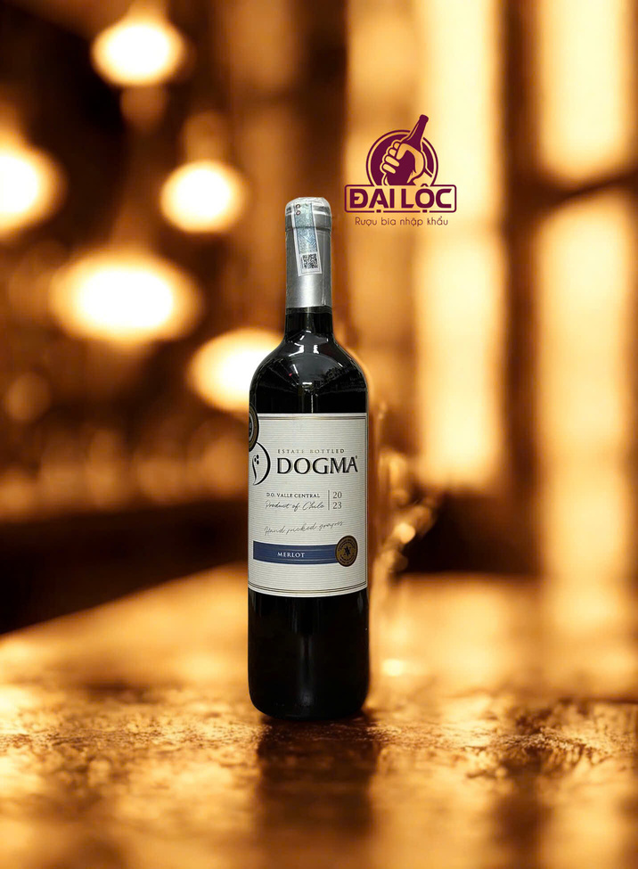 Rượu Vang Chile Dogma Merlot 2023 13% - Chai 750ml