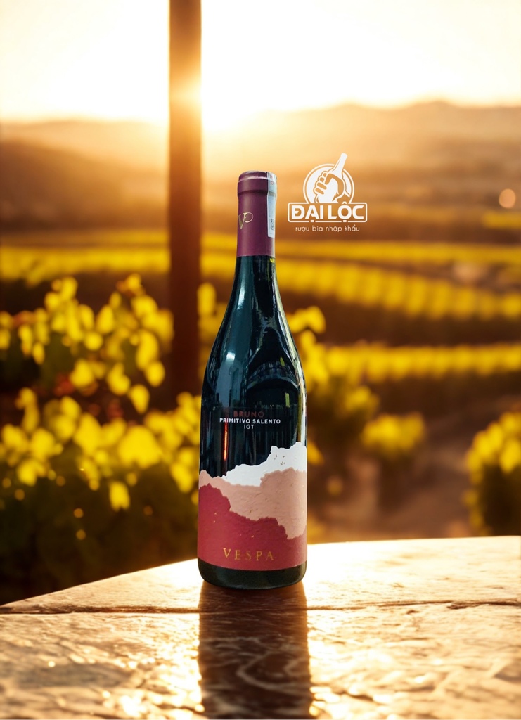 Rượu Vang Đỏ Vespa Bruno Primitivo Salento IGT 14,5% 2023