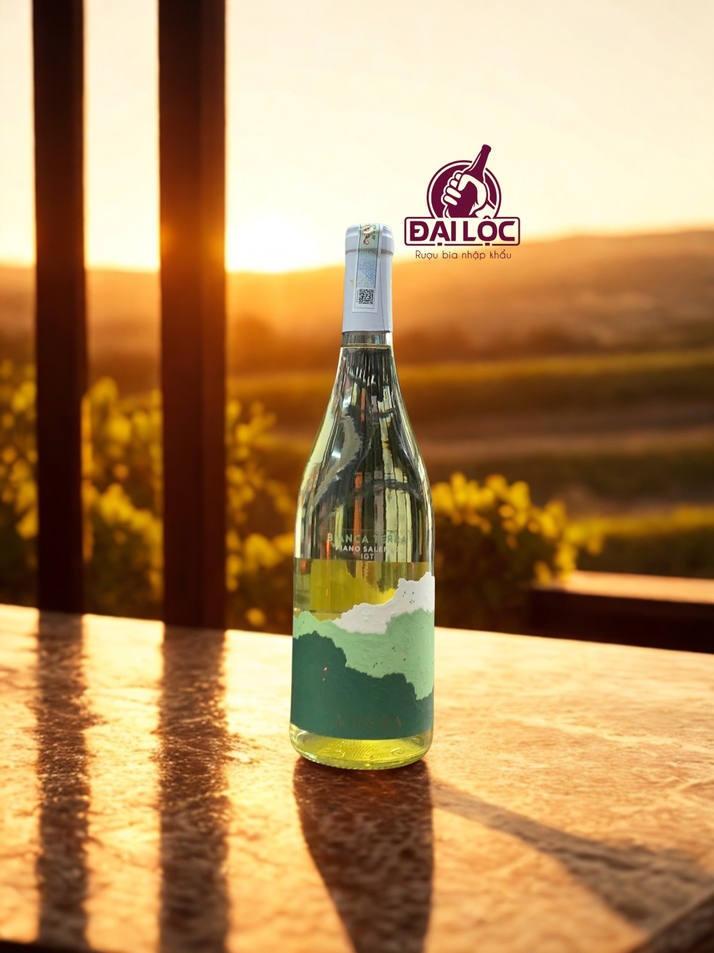 Rượu vang trắng Vespa Bianca Terra Fiano Salento 2024 (12,5%) 