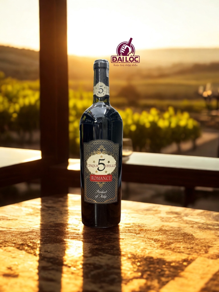 Rượu Vang Ngọt Cinque Stella Romance 10% 