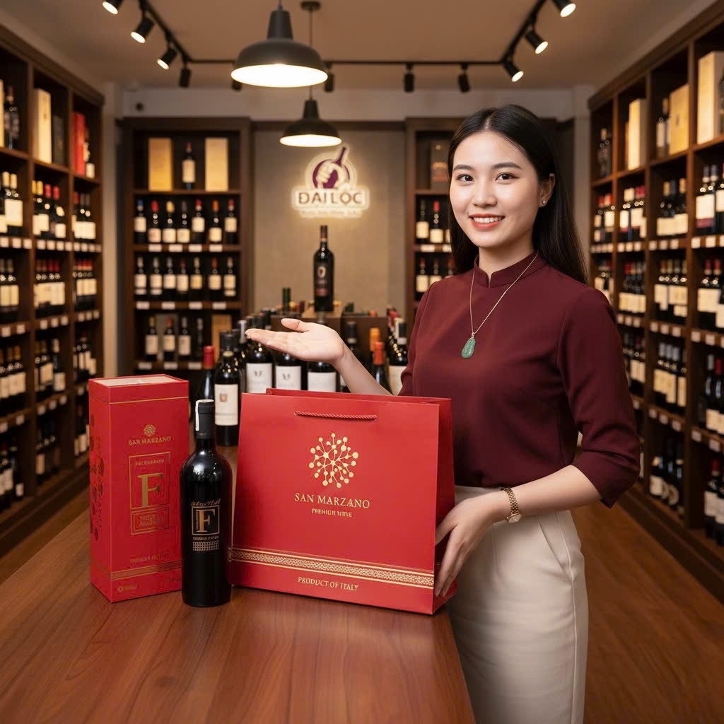 Rượu Vang F Gold 24 Karat Limited - Giống Nho Negroamaro