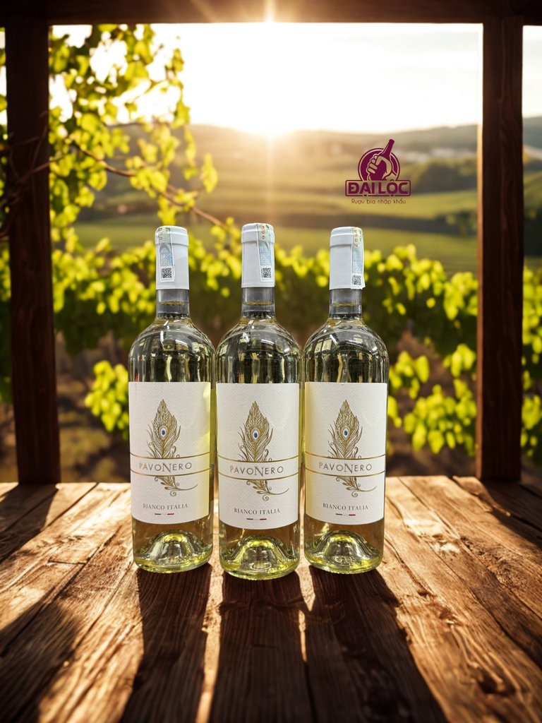 Rượu Vang Trắng PavoNero Bianco 13%: Hương Vị Tinh Khôi Từ Nước Ý