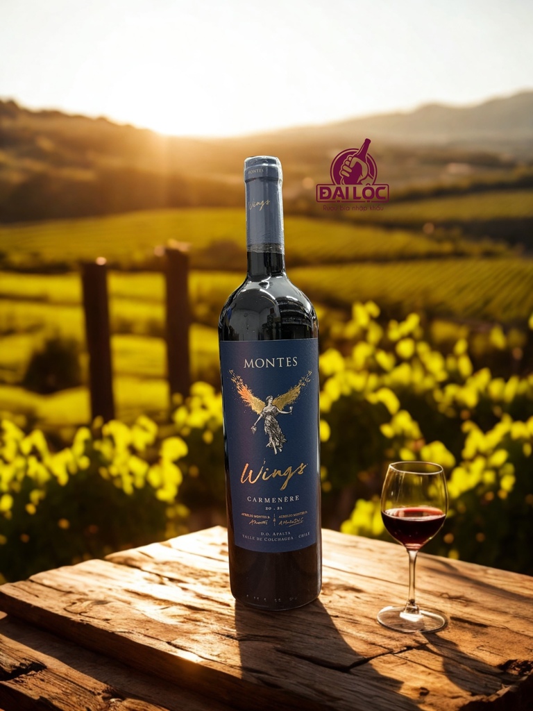 Rượu Vang Chile Montes Wings 14,5% 2021 - Chai 750ml