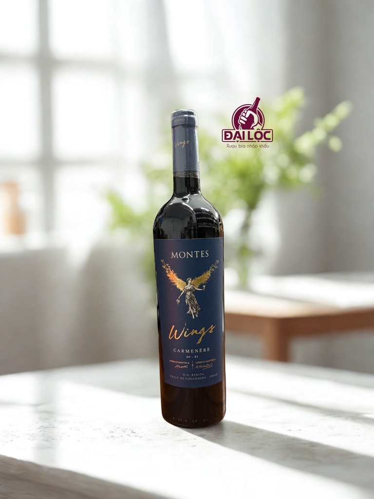 Rượu Vang Chile Montes Wings 14,5% 2021 - Chai 750ml