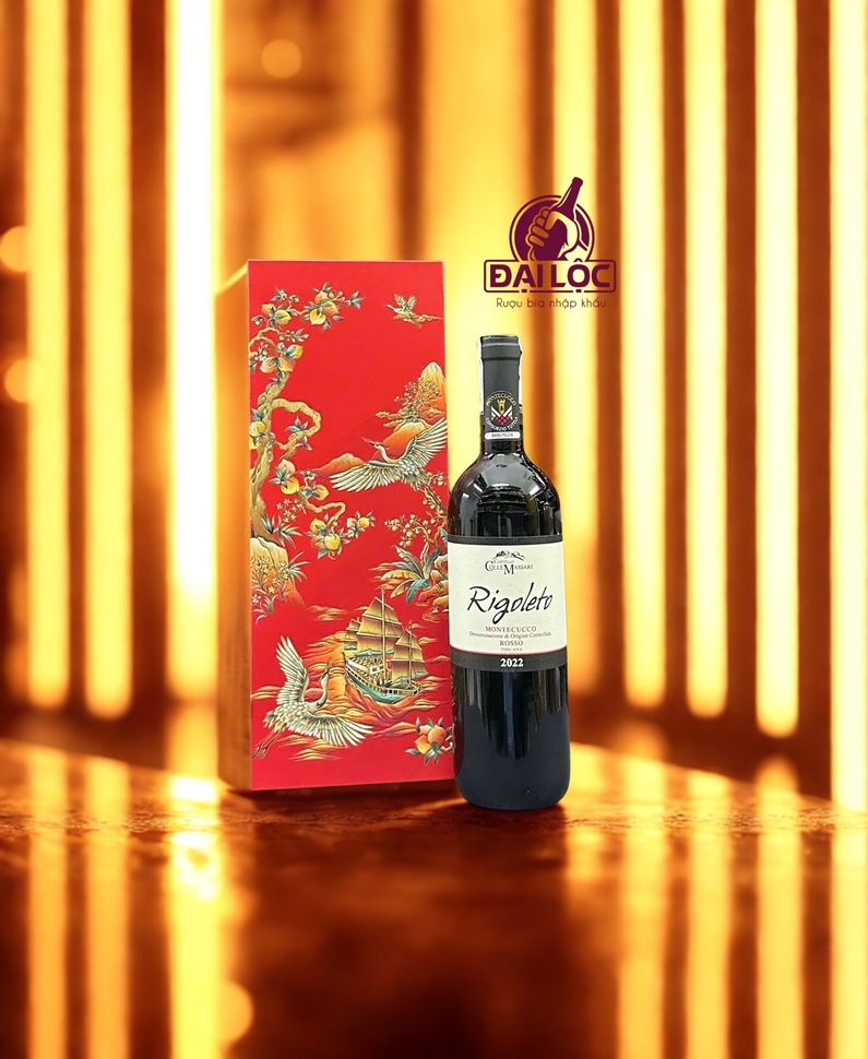 Rượu Vang Ý ColleMassari Rigoleto Montecucco Rosso Toscana 14% 2022