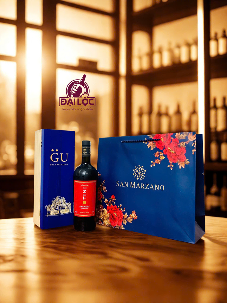 Rượu Vang Ý Tini Vino Rosso Limited Edition 14.5% - Chai 750ml