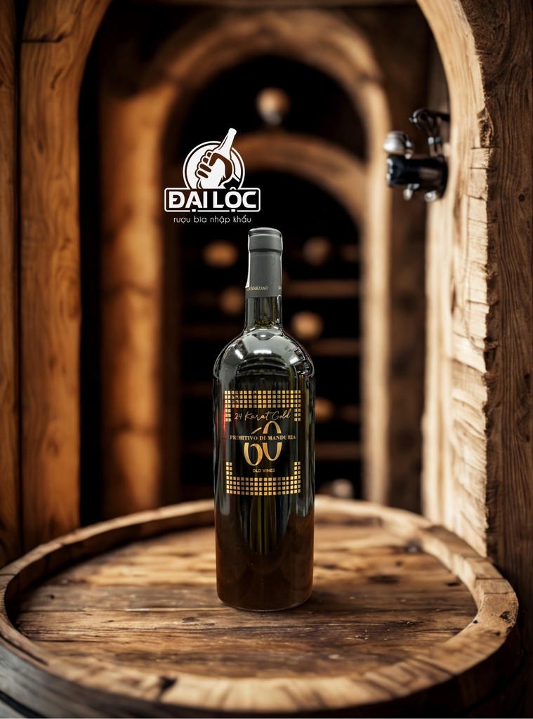 Rượu Vang Ý 60 Sessantanni 24 Karat Gold (Limited Edition) 15,5%
