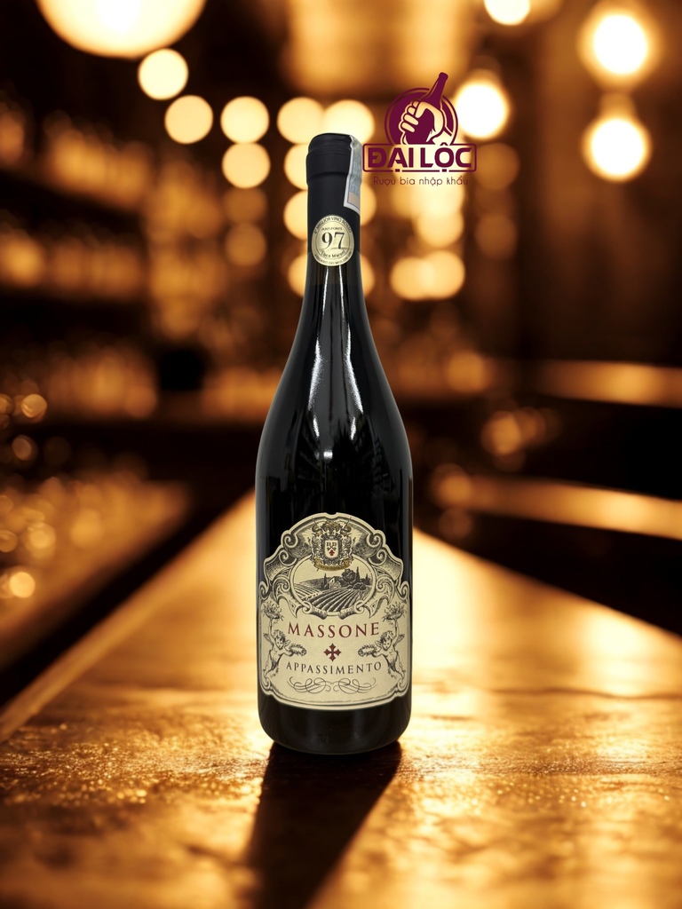 Rượu Vang Ý Massone Appassimento Puglia 2024 15% - Chai 750ml