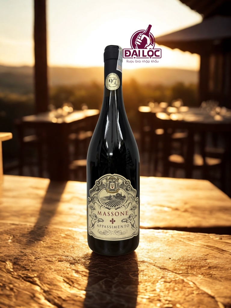 Rượu Vang Ý Massone Appassimento Puglia 2024 15% - Chai 750ml