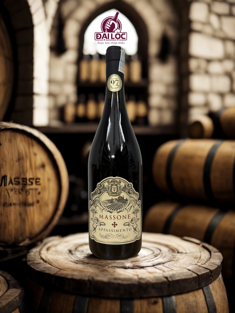 Rượu Vang Ý Massone Appassimento Puglia 2024 15% - Chai 750ml