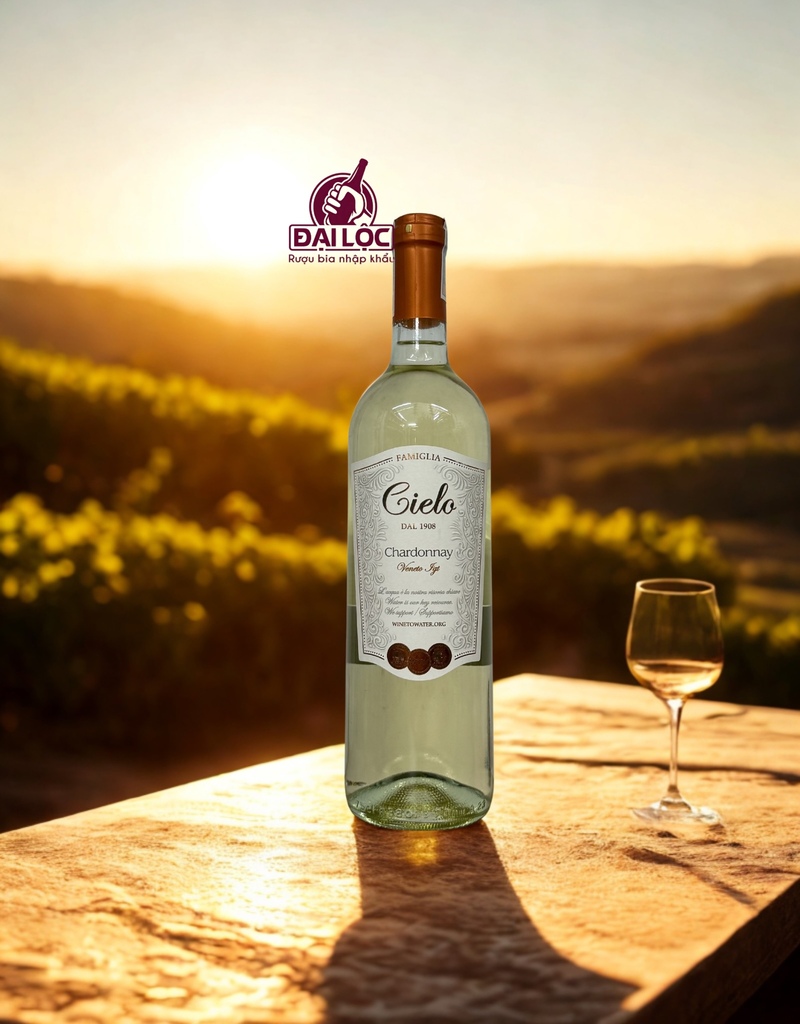 Rượu Vang Trắng Ý Cielo Chardonnay 2024 12% - Chai 750ml