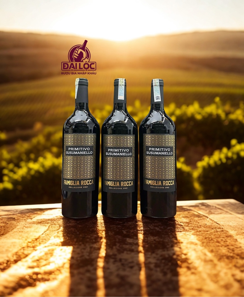 Rượu Vang Ý Famiglia Rocca Primitivo Susumaniello 14,5% 2022