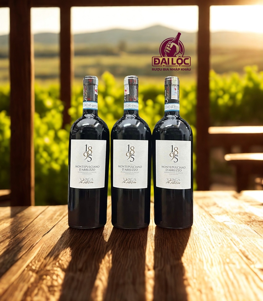 Vang Ý 1895 La Storia Montepulciano d'Abruzzo DOC 14%
