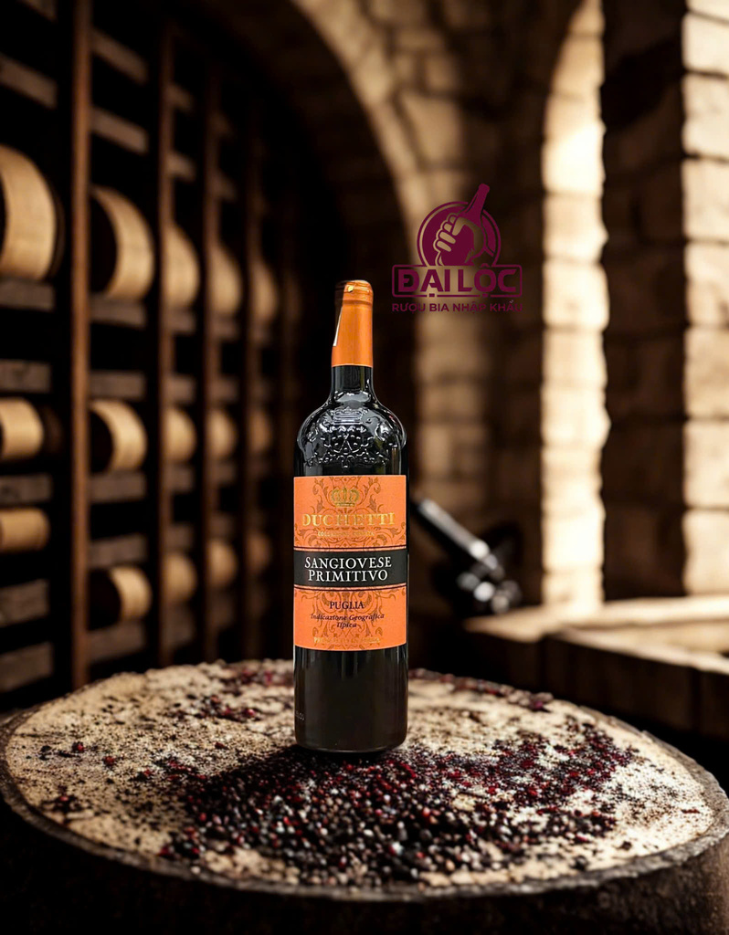 Rượu Vang Ý Duchetti Sangiovese Primitivo 13,5% 2024