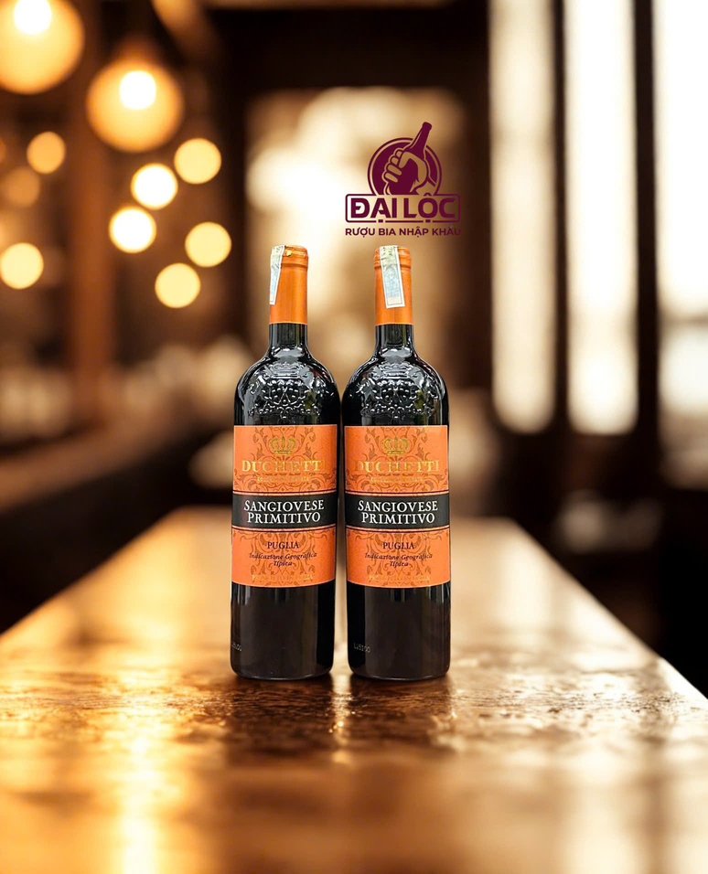 Rượu Vang Ý Duchetti Sangiovese Primitivo 13,5% 2024